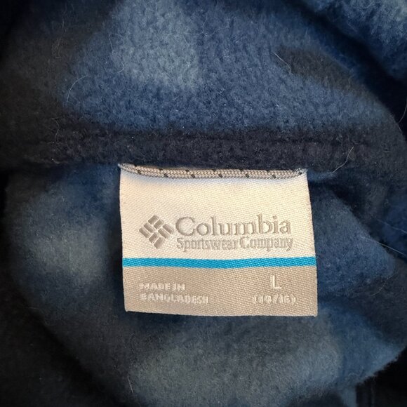 Columbia Blue Camo Boys Fleece Jacket - Picture 6 of 7